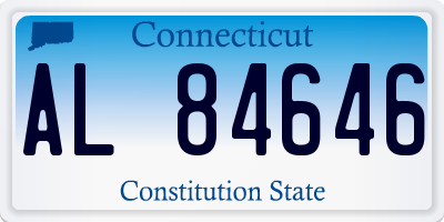 CT license plate AL84646