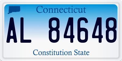 CT license plate AL84648