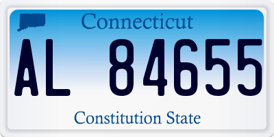 CT license plate AL84655
