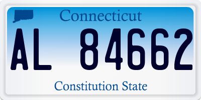 CT license plate AL84662