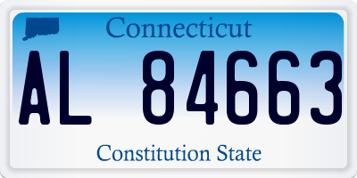 CT license plate AL84663