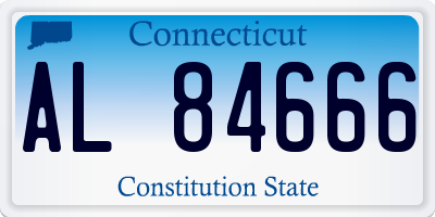 CT license plate AL84666