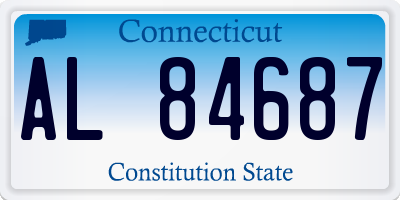 CT license plate AL84687