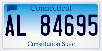 CT license plate AL84695