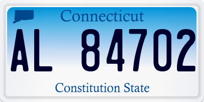 CT license plate AL84702