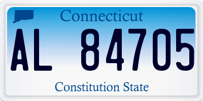 CT license plate AL84705