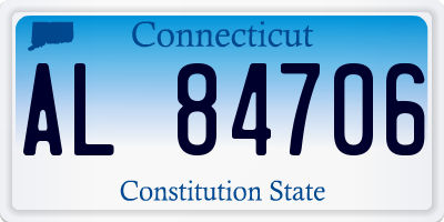 CT license plate AL84706