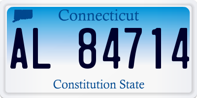 CT license plate AL84714
