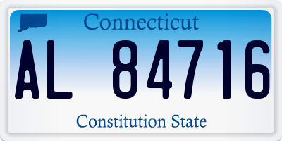 CT license plate AL84716