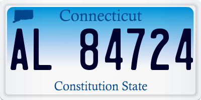 CT license plate AL84724