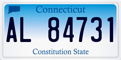 CT license plate AL84731
