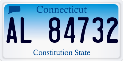 CT license plate AL84732