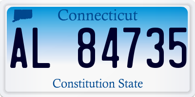 CT license plate AL84735