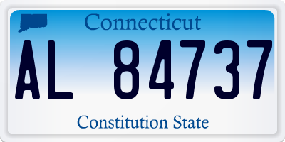 CT license plate AL84737