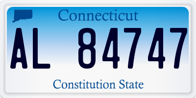 CT license plate AL84747