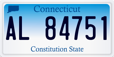 CT license plate AL84751