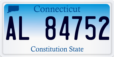 CT license plate AL84752