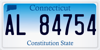 CT license plate AL84754