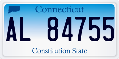 CT license plate AL84755