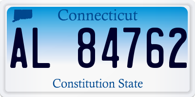 CT license plate AL84762