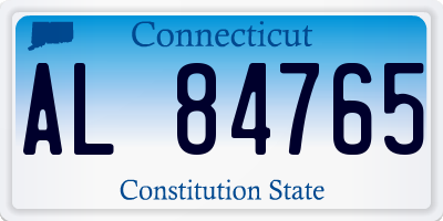 CT license plate AL84765