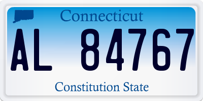 CT license plate AL84767