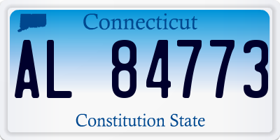 CT license plate AL84773