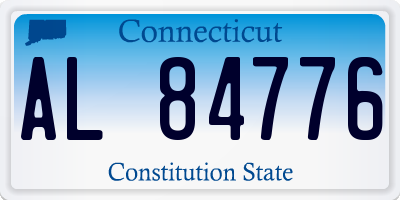 CT license plate AL84776