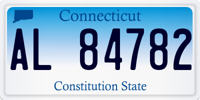 CT license plate AL84782