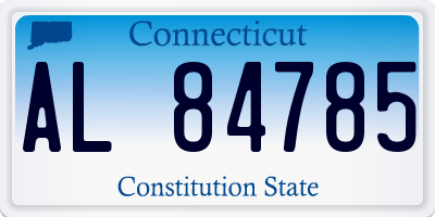 CT license plate AL84785