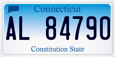 CT license plate AL84790