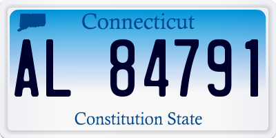 CT license plate AL84791