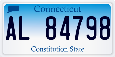 CT license plate AL84798