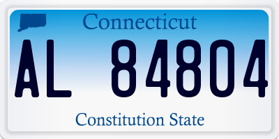 CT license plate AL84804