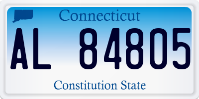 CT license plate AL84805