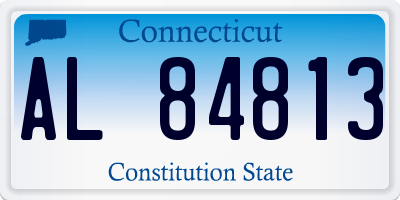 CT license plate AL84813