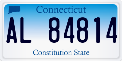 CT license plate AL84814