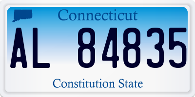 CT license plate AL84835