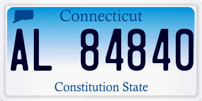 CT license plate AL84840