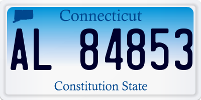 CT license plate AL84853