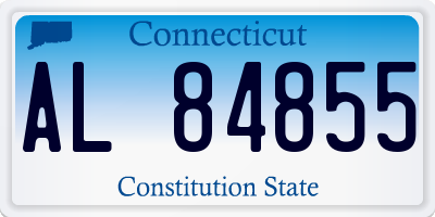 CT license plate AL84855