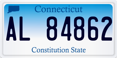 CT license plate AL84862