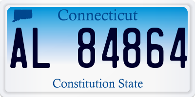 CT license plate AL84864