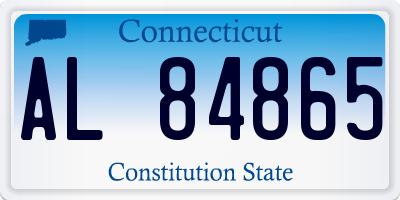 CT license plate AL84865