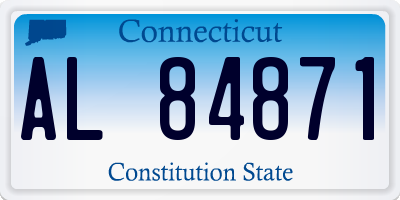 CT license plate AL84871