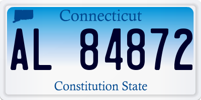CT license plate AL84872