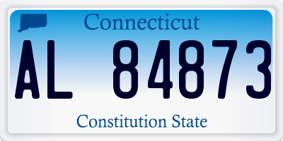 CT license plate AL84873