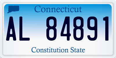 CT license plate AL84891