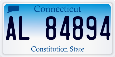 CT license plate AL84894