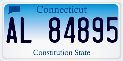 CT license plate AL84895